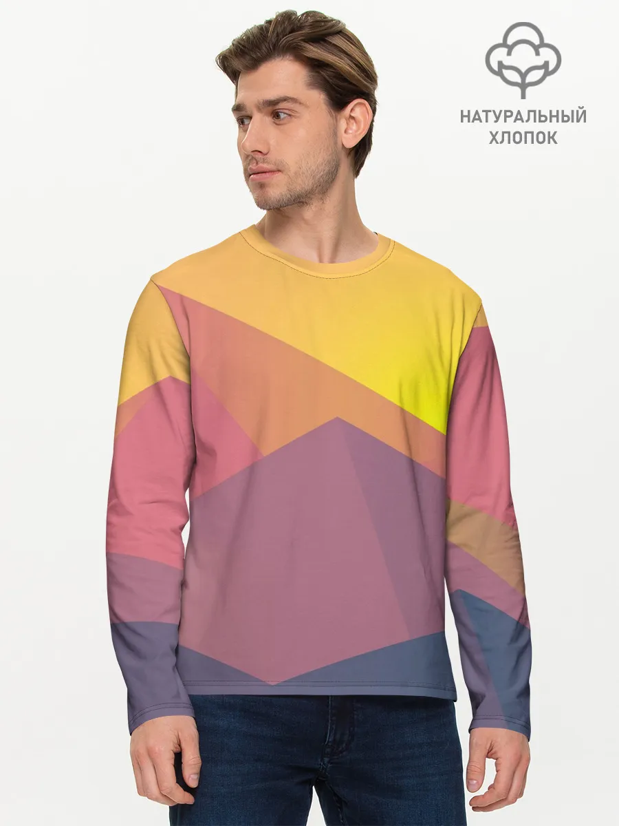 Мужской лонгслив базовый / Векторный Египет