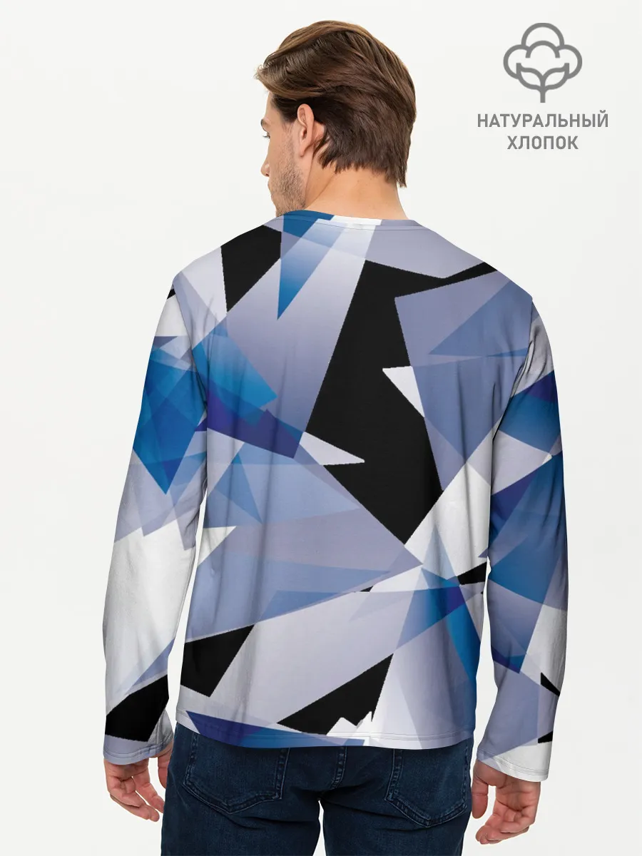 Мужской лонгслив базовый / Broken glass