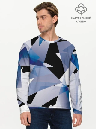 Мужской лонгслив базовый / Broken glass