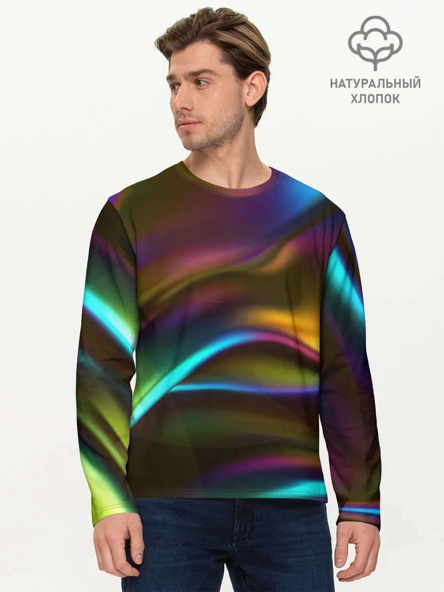 Мужской лонгслив базовый / Градиент