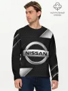 Мужской лонгслив базовый / NISSAN / НИССАН / МЕТАЛЛ