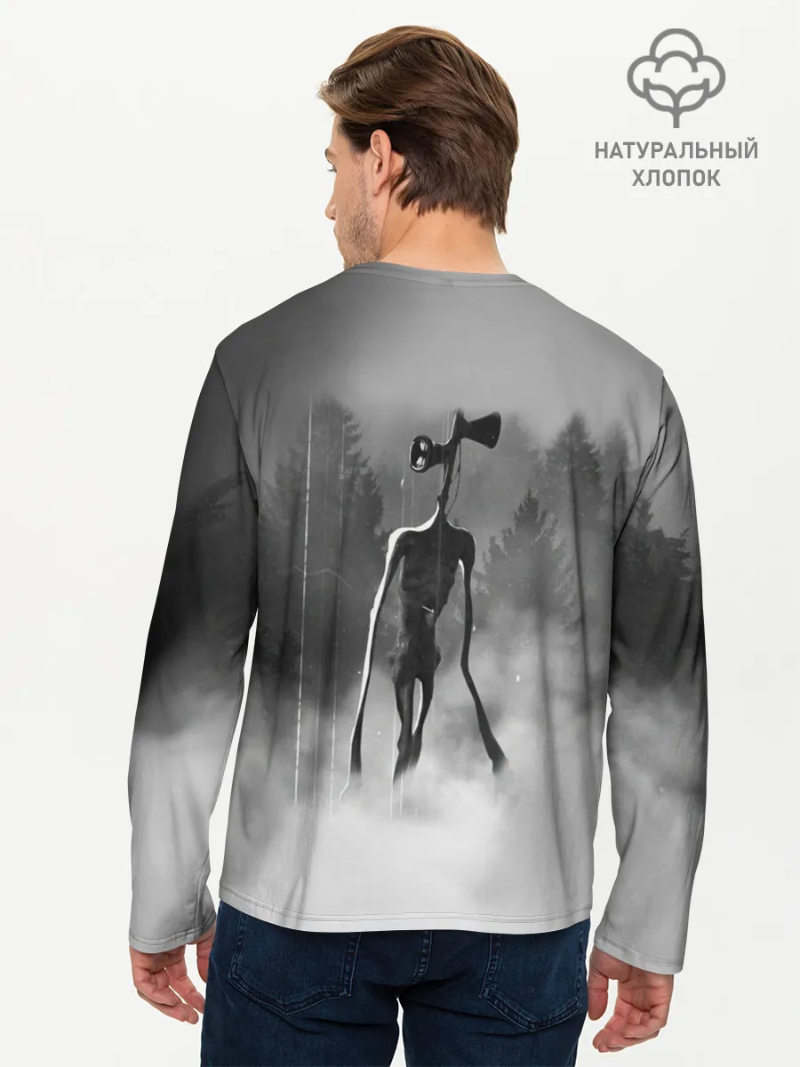 Мужской лонгслив базовый / Сиреноголовый в Лесу