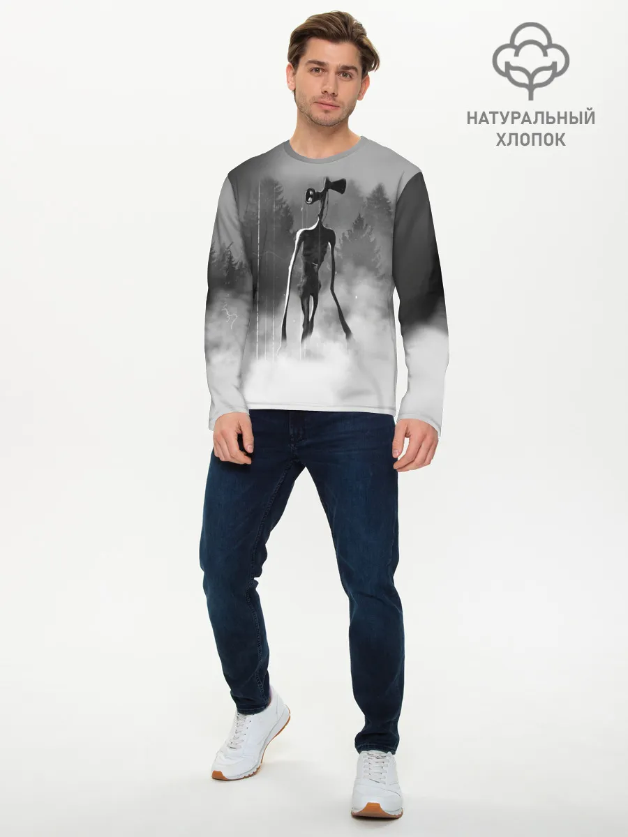 Мужской лонгслив базовый / Сиреноголовый в Лесу