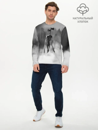 Мужской лонгслив базовый / Сиреноголовый в Лесу