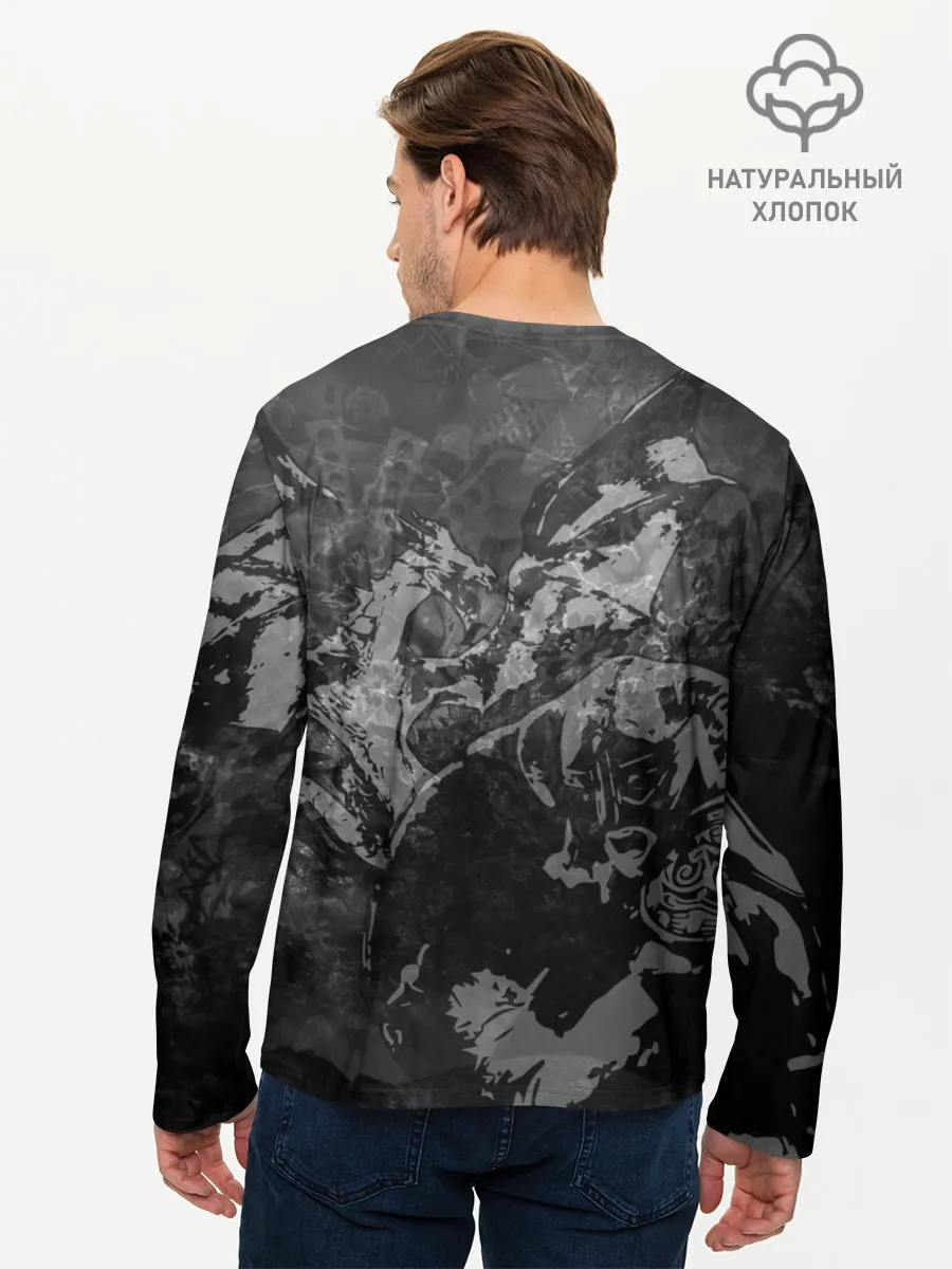 Мужской лонгслив базовый / Battle with the dragon / TES