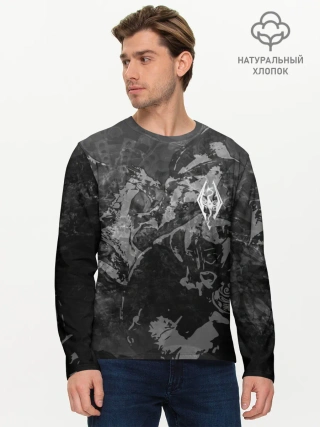 Мужской лонгслив базовый / Battle with the dragon / TES