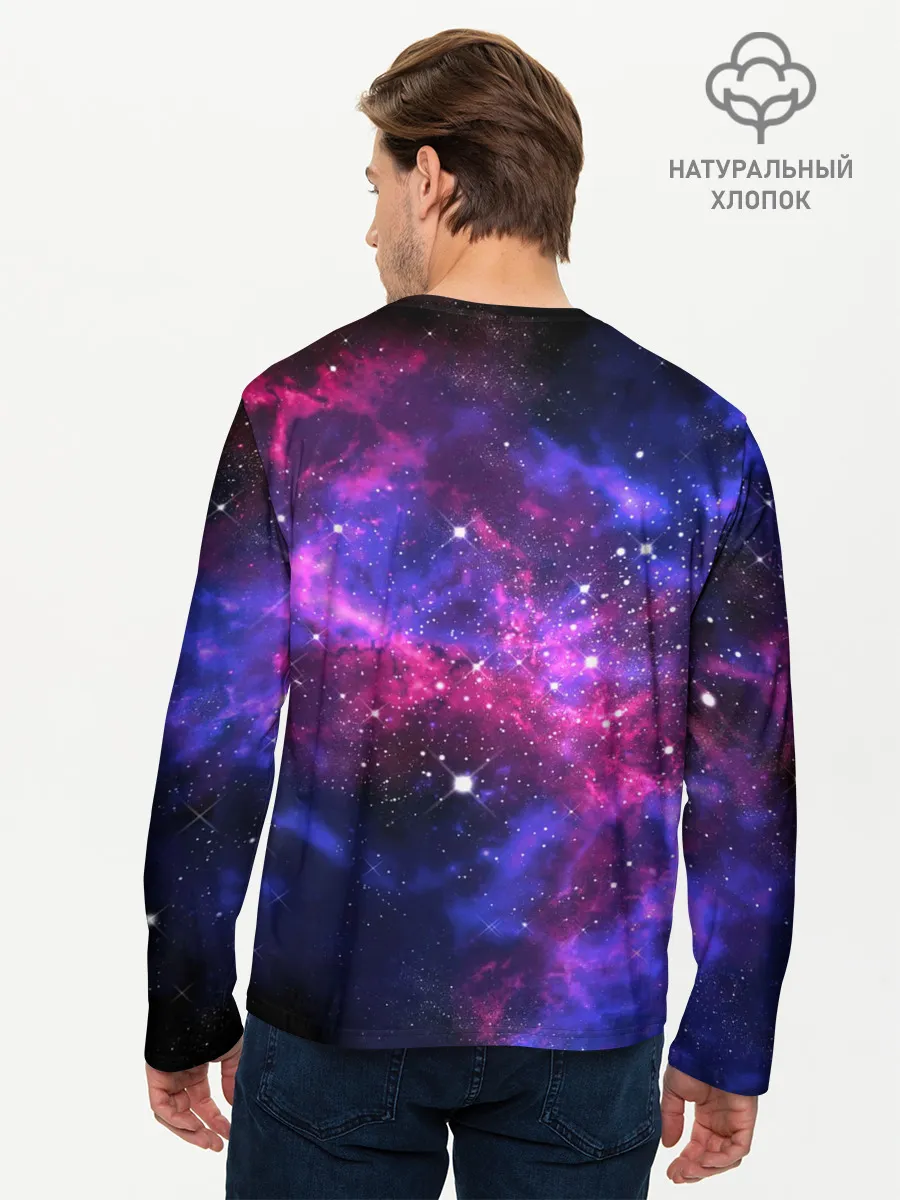 Мужской лонгслив базовый / Distant galaxy
