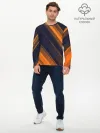 Мужской лонгслив базовый / ORANGE Black