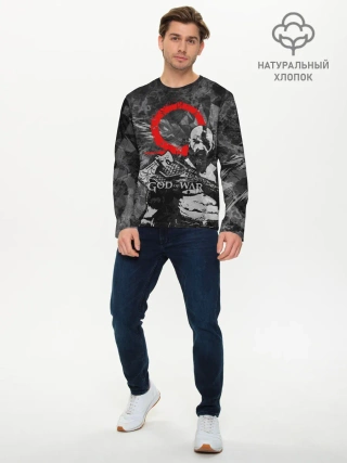 Мужской лонгслив базовый / GOD OF WAR : KRATOS