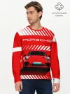 Мужской лонгслив базовый / PORSCHE / ПОРШЕ / RED STYLE
