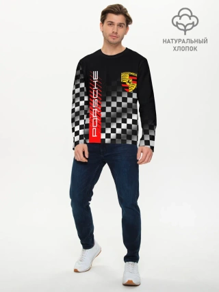Мужской лонгслив базовый / PORSCHE / ПОРШЕ / ФИНИШ