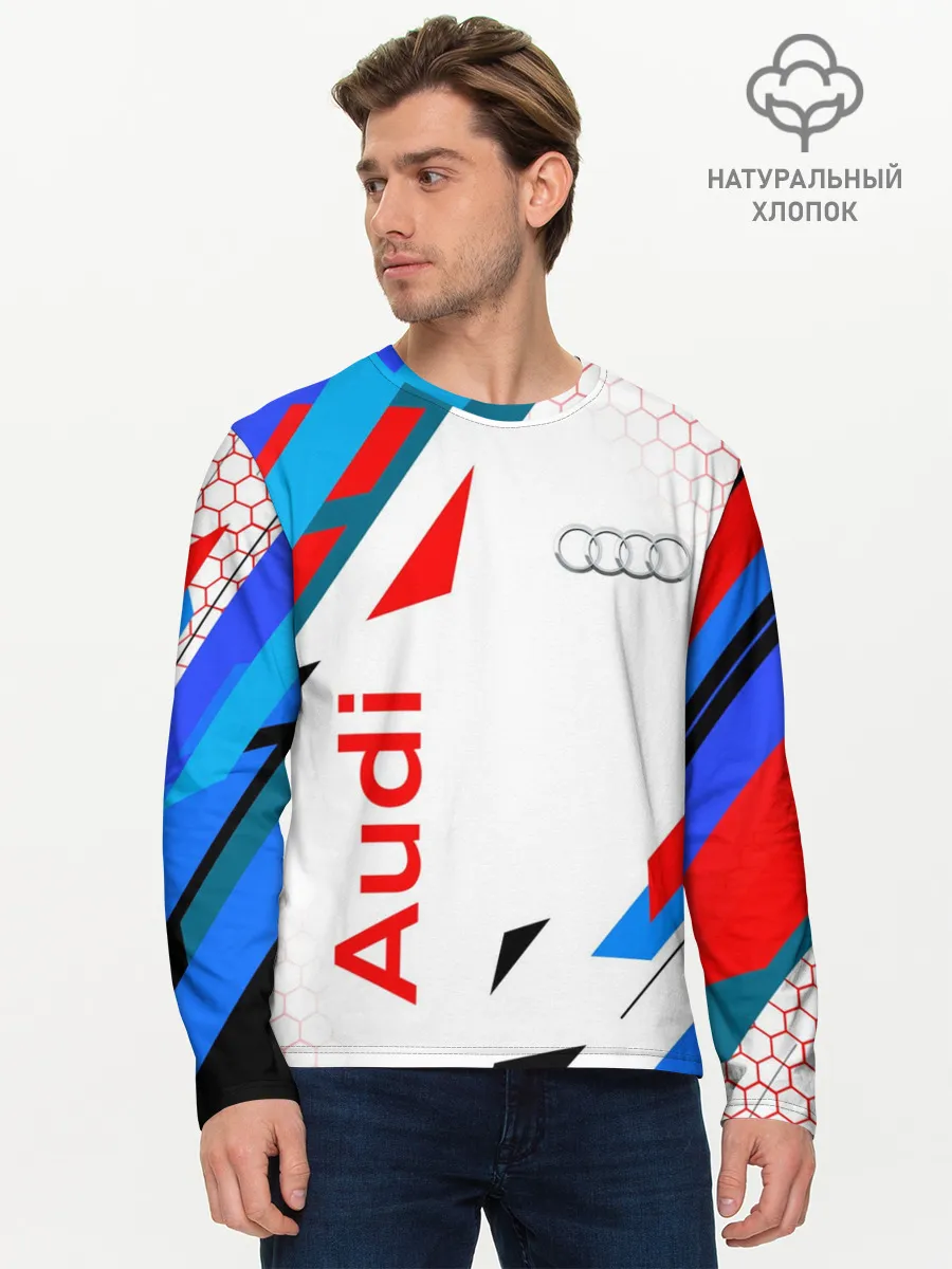 Мужской лонгслив базовый / AUDI / АУДИ / SPORT