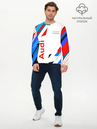 Мужской лонгслив базовый / AUDI / АУДИ / SPORT