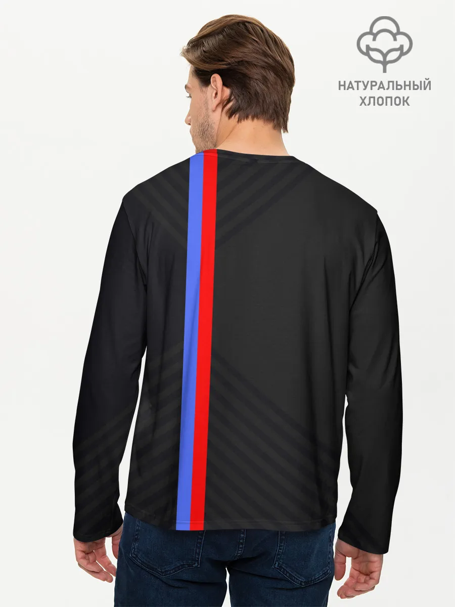 Мужской лонгслив базовый / Кот