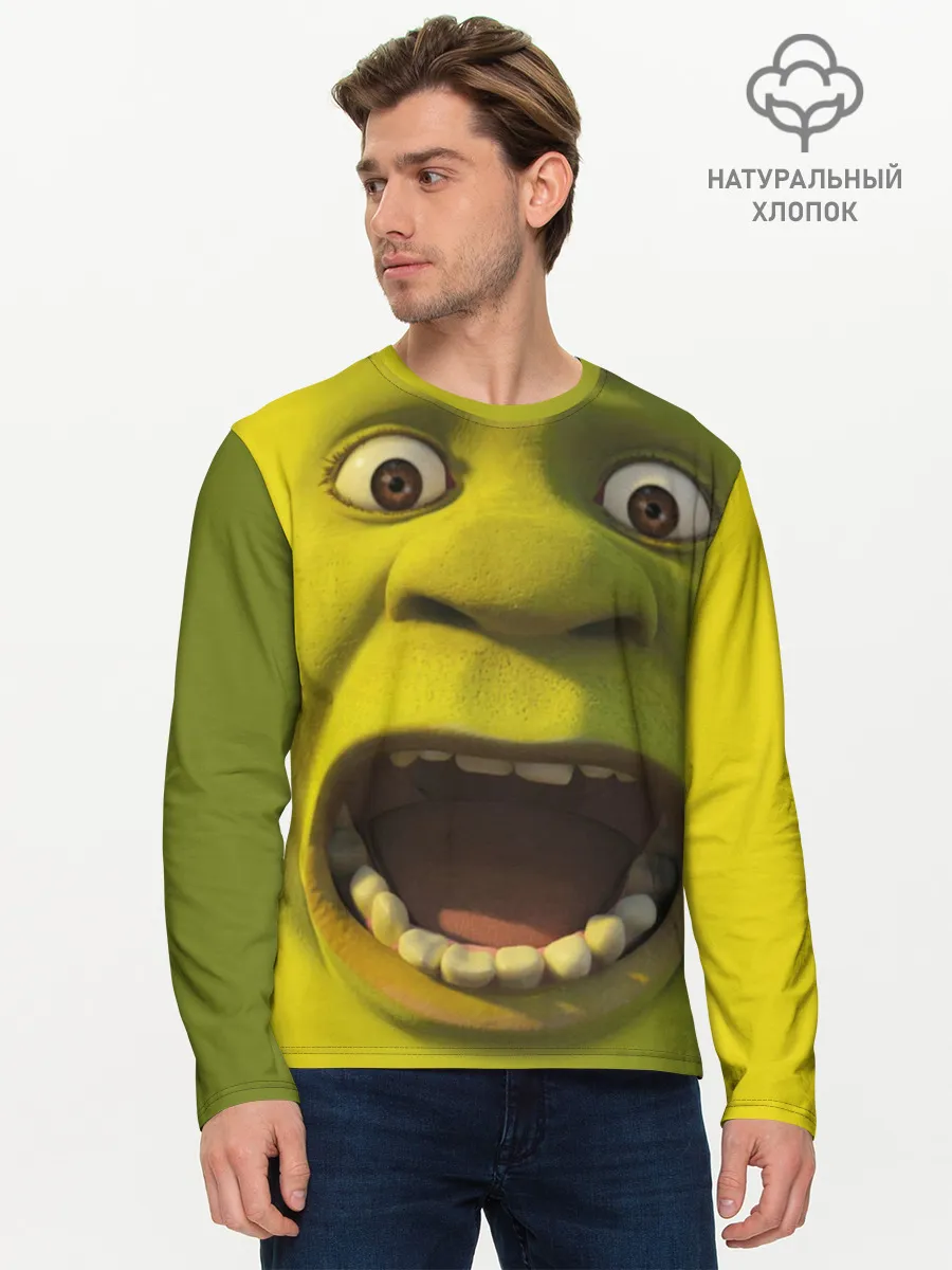 Мужской лонгслив базовый / Shrek | Шрек