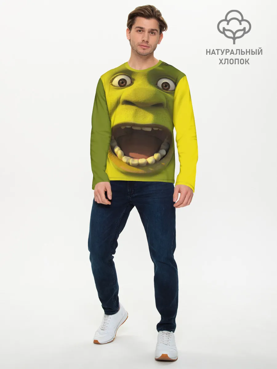 Мужской лонгслив базовый / Shrek | Шрек