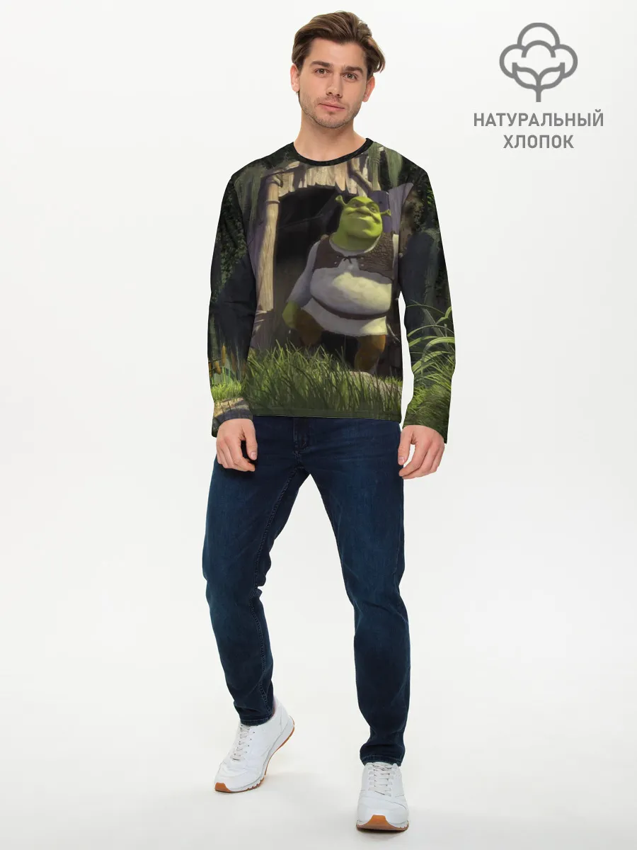 Мужской лонгслив базовый / Somebody Once Told Me