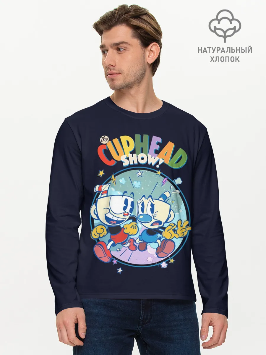 Мужской лонгслив базовый / The Cuphead Show!