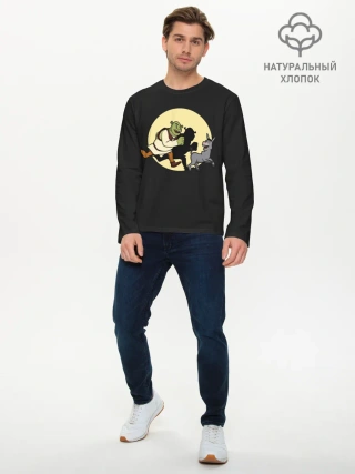 Мужской лонгслив базовый / Шрек и Осёл