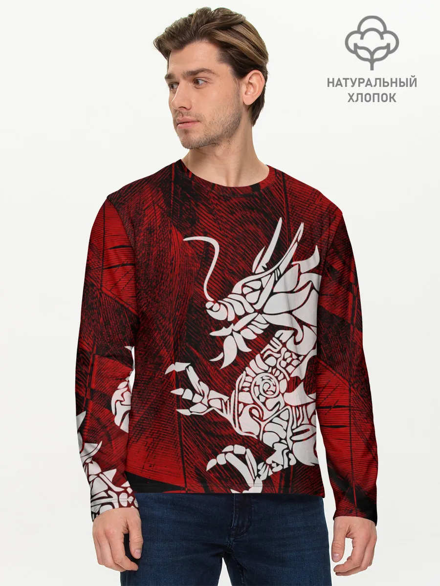 Мужской лонгслив базовый / Chinese Dragon