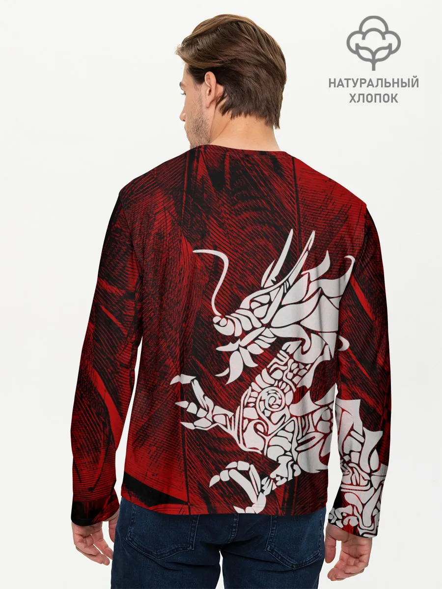 Мужской лонгслив базовый / Chinese Dragon