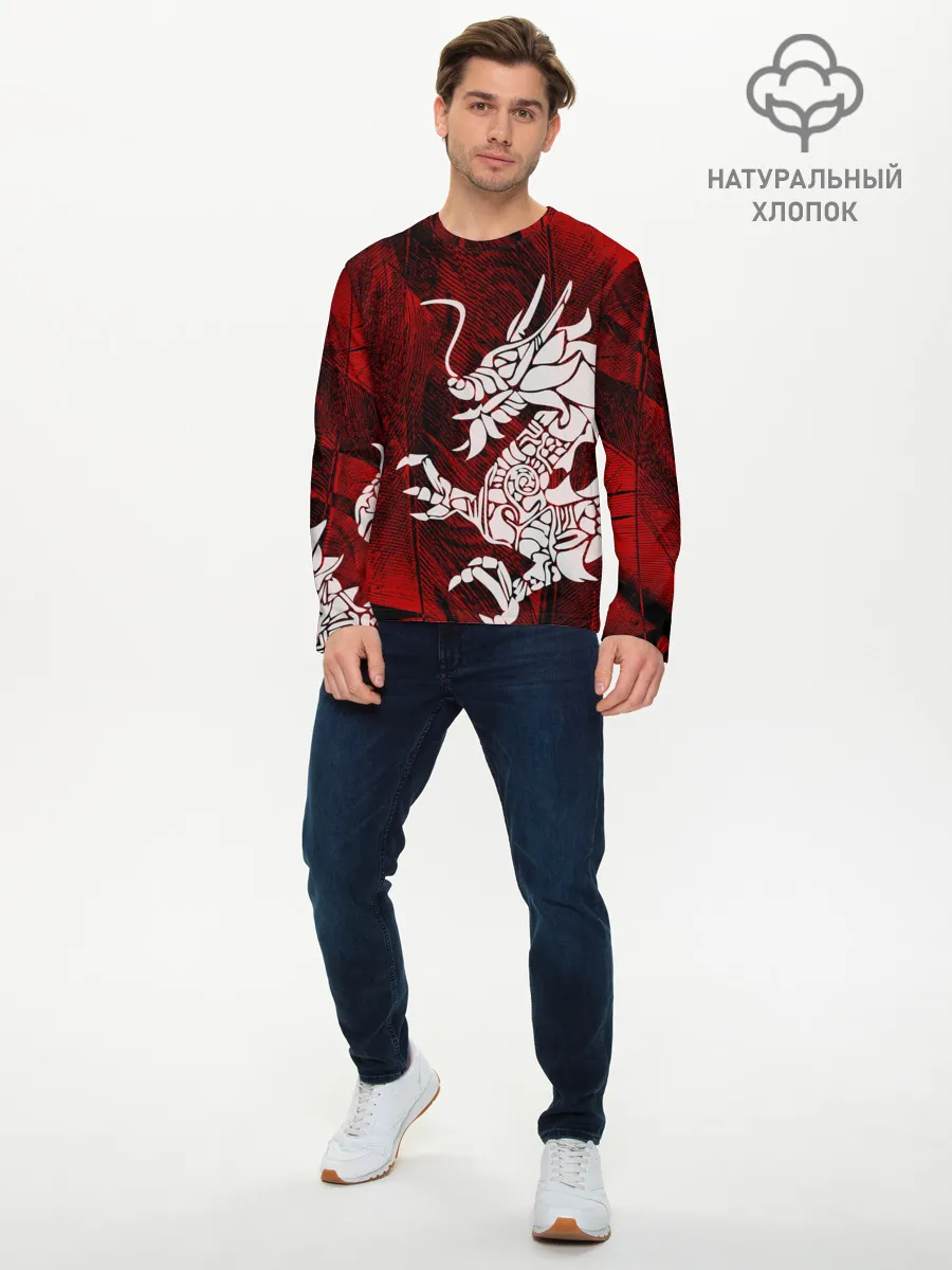 Мужской лонгслив базовый / Chinese Dragon