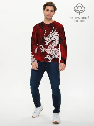 Мужской лонгслив базовый / Chinese Dragon