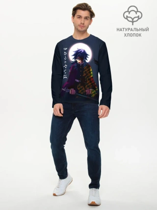 Мужской лонгслив базовый / Гию Томиока Kimetsu no Yaiba