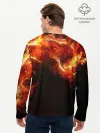 Мужской лонгслив базовый / Данте в огне