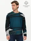 Мужской лонгслив базовый / 3D luxury sport style Золото
