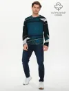 Мужской лонгслив базовый / 3D luxury sport style Золото