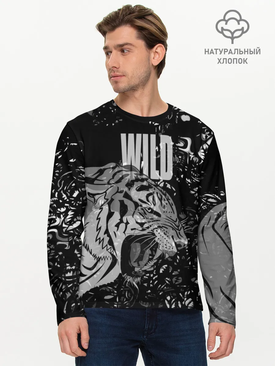 Мужской лонгслив базовый / WILD / ДИКИЙ