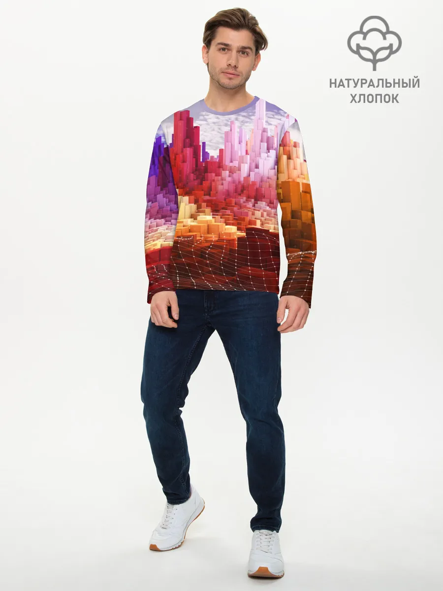 Мужской лонгслив базовый / Симуляция города