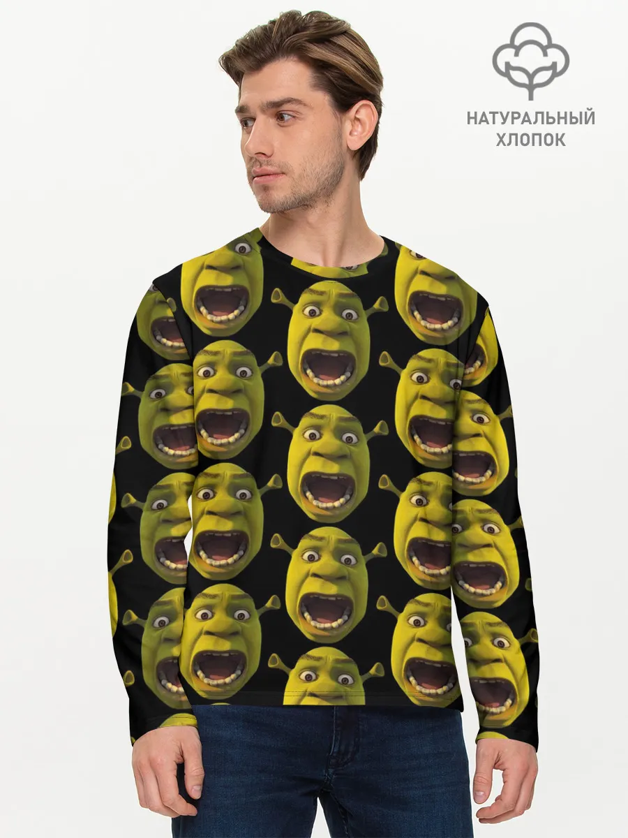 Мужской лонгслив базовый / ШРЕК НАВСЕГДА