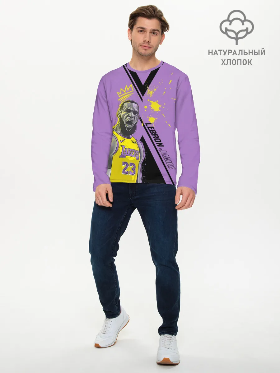 Мужской лонгслив базовый / леброн джеймс