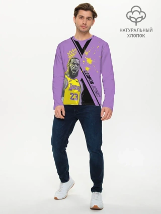 Мужской лонгслив базовый / леброн джеймс