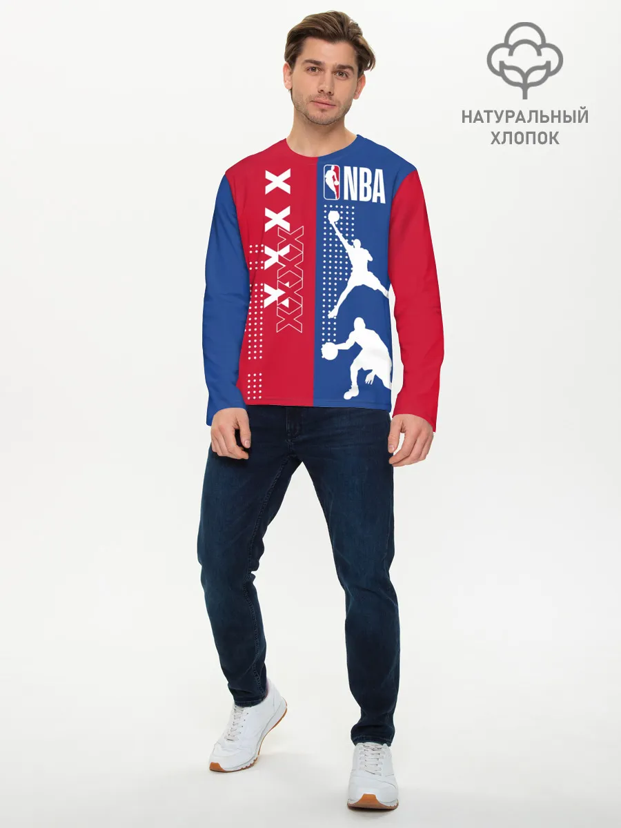 Мужской лонгслив базовый / NBA