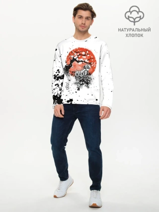 Мужской лонгслив базовый / Зеницу Агацума Kimetsu no Yaiba