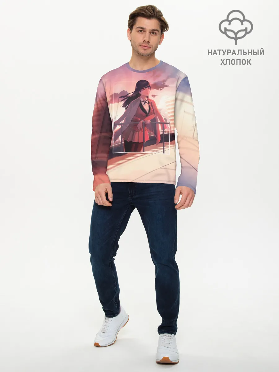 Мужской лонгслив базовый / Kakegurui Yumeko Jabami art