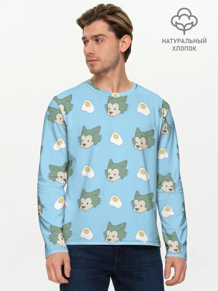 Мужской лонгслив базовый / Legosi pattern