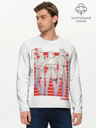 Мужской лонгслив базовый / Команда клеток