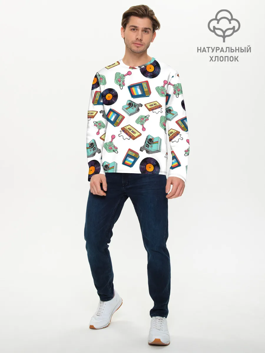 Мужской лонгслив базовый / Стиль 80х