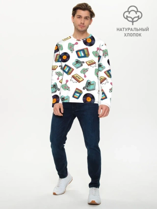 Мужской лонгслив базовый / Стиль 80х