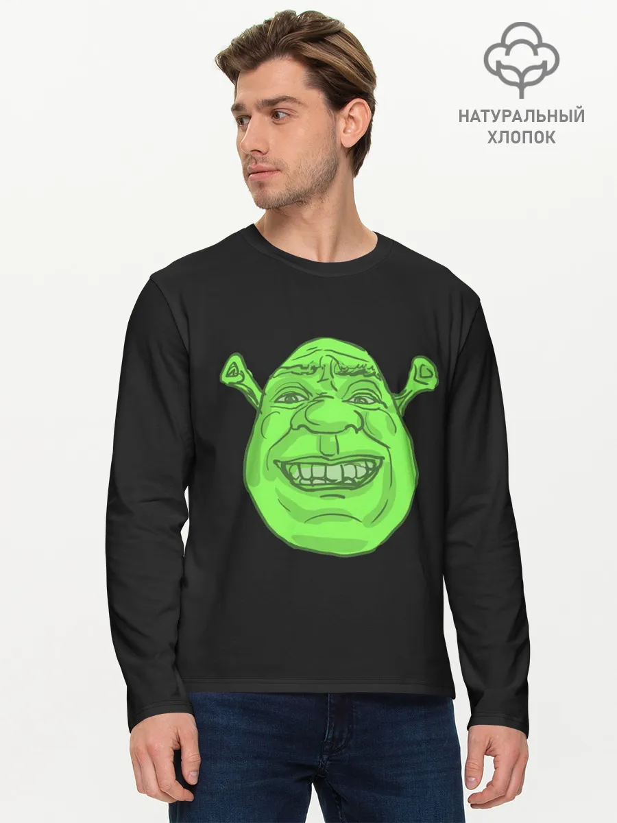 Мужской лонгслив базовый / Shreks Face