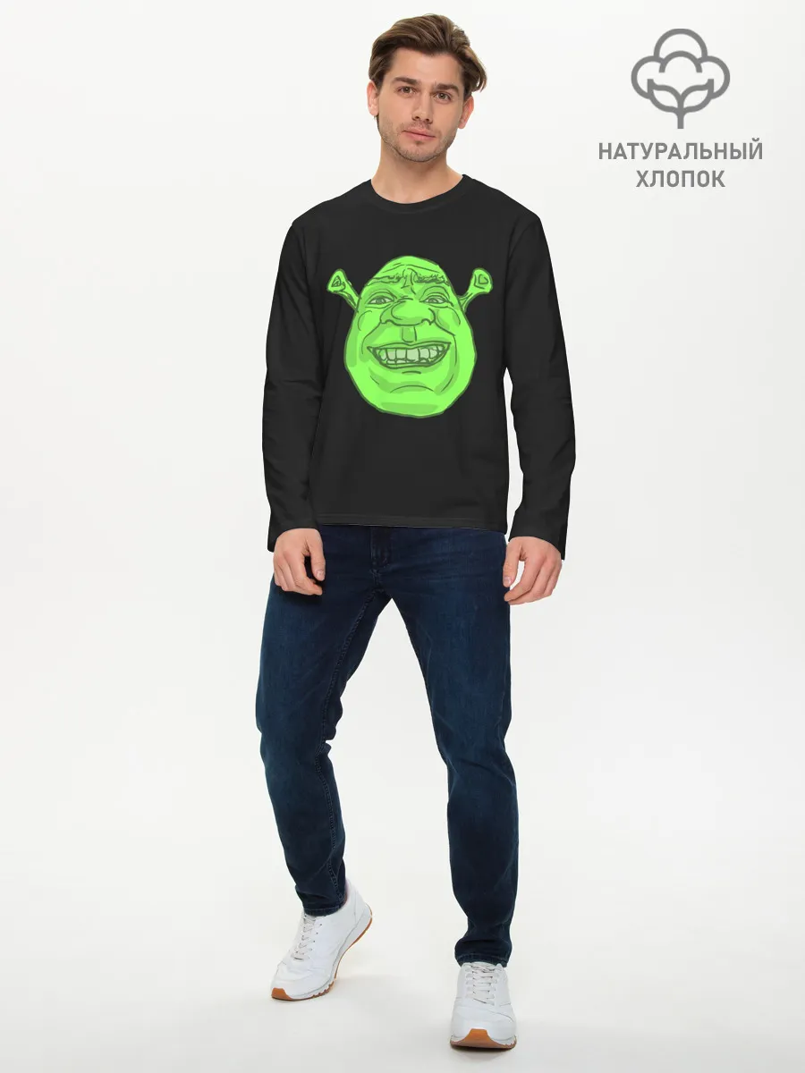 Мужской лонгслив базовый / Shreks Face
