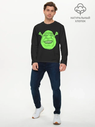 Мужской лонгслив базовый / Shreks Face