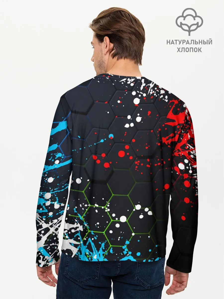 Мужской лонгслив базовый / PUBG / ПАБГ / ПОРТРЕТ