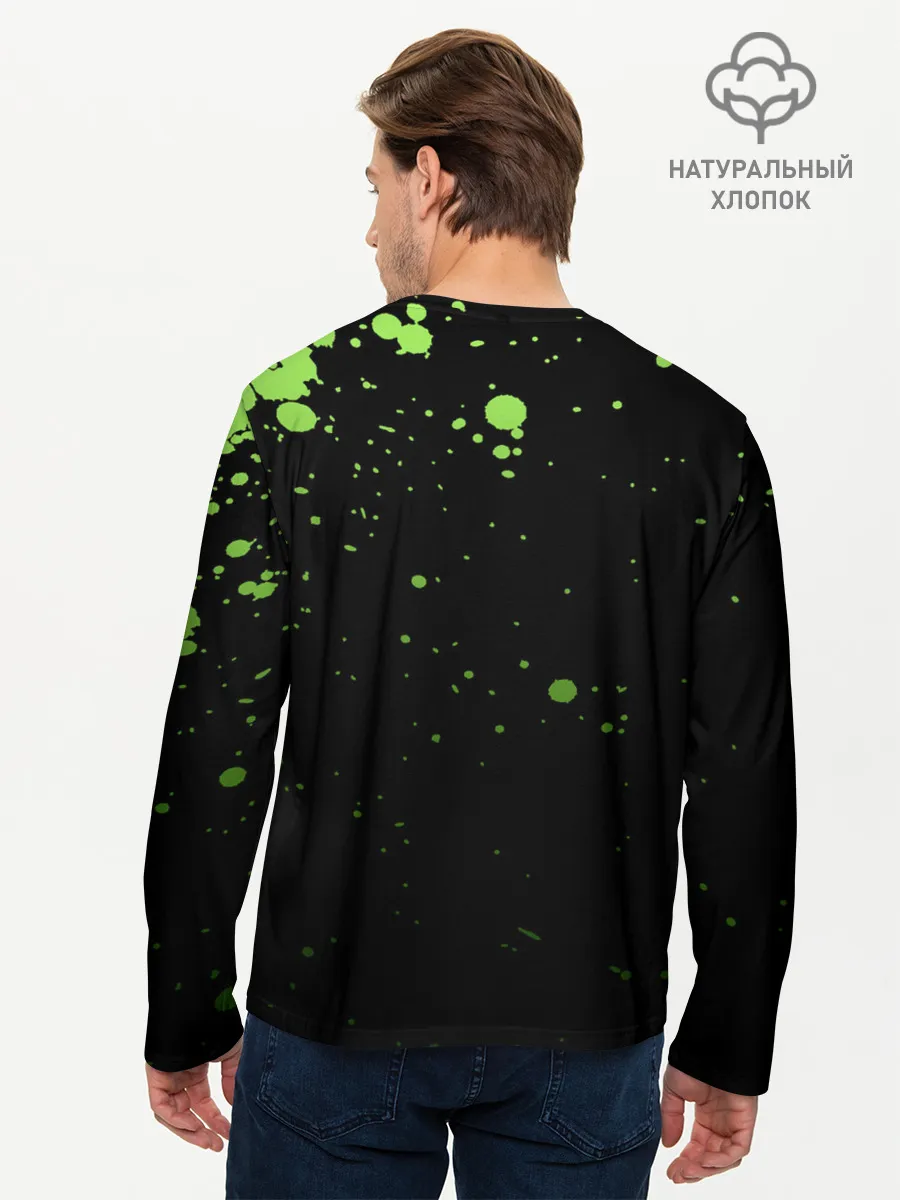 Мужской лонгслив базовый / Танджиро и Незуко Kimetsu no Yaiba