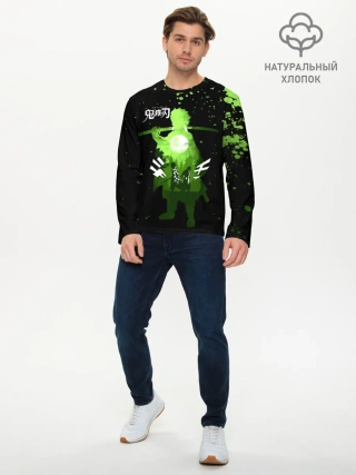 Мужской лонгслив базовый / Танджиро и Незуко Kimetsu no Yaiba