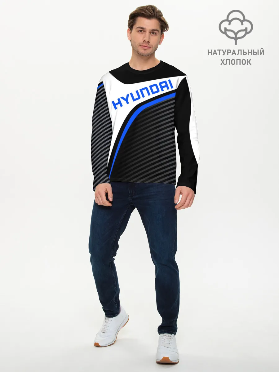 Мужской лонгслив базовый / HYUNDAI / ХЕНДАЙ / SPORT